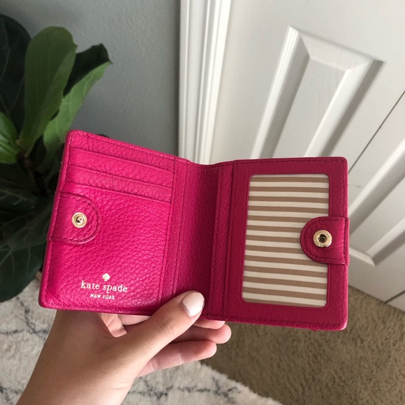 SOLD Kate Spade Hot Pink Mini Wallet - Picture 3 of 5